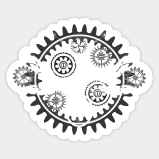 White Mechanical Insect ( Steampunk ) Sticker